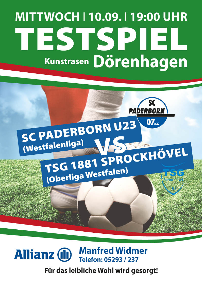 Testspiel TSG - SC Paderborn U23