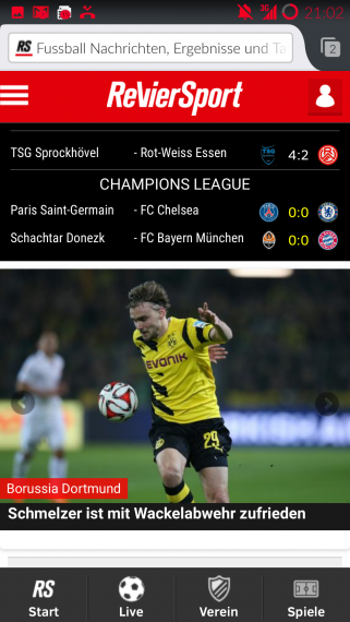 Screenshot Reviersport